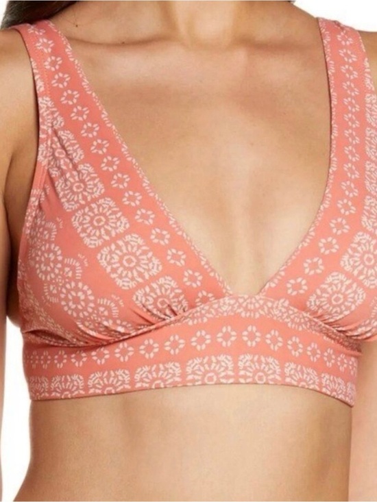 Robin Piccone Other - Robin Piccone Coral Floral Plunge Bralette Swim Top Isla Medium Med M NWOT